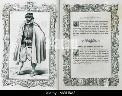 . Englisch: Cesare Vecellio. Kostüme anciens et modernes Habiti antichi et Modernisieru di tutto il mondo di Cesare Vecellio, Paris, Firmin Didot Freres et Fils & Cie., M.DCCC. LIX (1859-60). 1860. Cesare Vecellio (1530-1601) Alternative Namen Cesare Vecellio; Cesare di Tiziano Vecelli; Cesare Vecellius Beschreibung italienischer Maler und Graveur Geburtsdatum / Tod 1521 vom 2. März 1601 Ort der Geburt / Todes Pieve di Cadore Venedig Arbeitsort Venedig, Augsburg Authority control: Q 549400 VIAF: 17378621 ISNI: 0000 0001 2122 5258 ULAN: 500018010 85049158 LCCN: n GND: 121652424 WorldCat 412 Merca Stockfoto