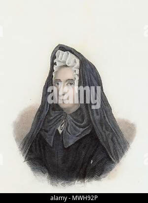 . Englisch: Jeanne Guyon. ca. 1845. Gestorben sind. Stahlstich. 421 Mme Guyon Stockfoto