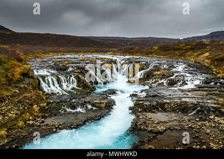 Nur einen kleinen, aber sehr schönen Wasserfall entlang der Golden Circle. Einer meiner Lieblingsorte in Island, aber etwas schwer zu finden, sin Stockfoto