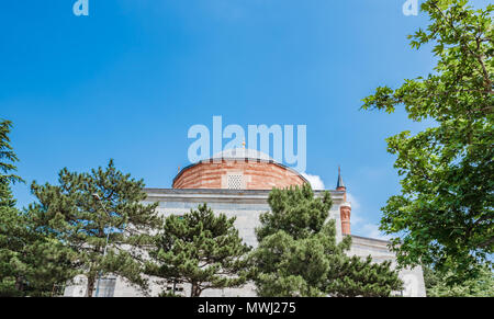 Anzeigen von Yildirim Bayezid Komplex, eine Moschee komplex Komplex durch osmanische Sultan bayezid ich Bursa, Türkei gebaut. Stockfoto