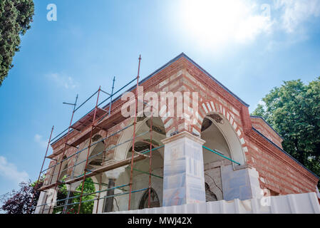 Anzeigen von Yildirim Bayezid Komplex, eine Moschee komplex Komplex durch osmanische Sultan bayezid ich Bursa, Türkei gebaut. Stockfoto