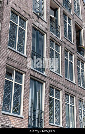 Old Dutch Hausfassade in Hoorn Stockfoto