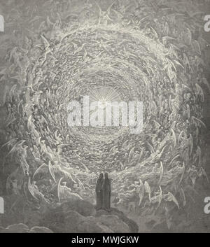 . Englisch: Paradies (Paradiso) Abbildung von dem französischen Künstler, Gustave Dore. 24. Februar 2016. Gustave Dore 468 Paradies (Paradiso) II. Stockfoto