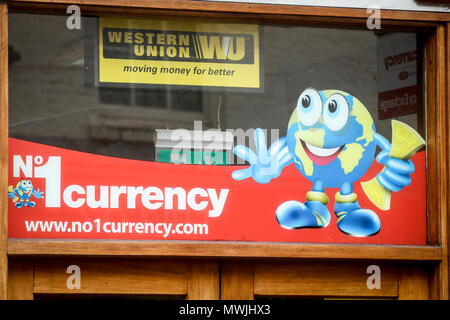Nummer 1 Währung Geld shop in Winchester, Hampshire Stockfoto
