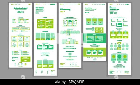 Website Vorlage Vektor. Seite Business-Schnittstelle. Landung Web Seite. Reaktionsschnelle UX Design. Schneller leer. Finance Service. Gelegenheit bilden. Abbildung: Stock Vektor