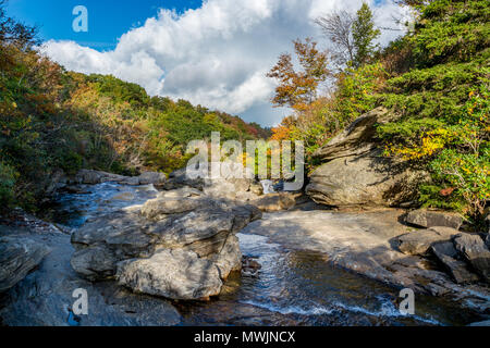 Blue Ridge Parkway, Nord-Carolina, Scenic Drive Spanning über vierhundert Meilen, Blue Ridge Mountains Stockfoto