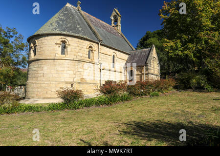 Belvidere Kirche der Heiligen Dreifaltigkeit und Begründung, Knysna, Garden Route, Kapstadt, Südafrika Stockfoto