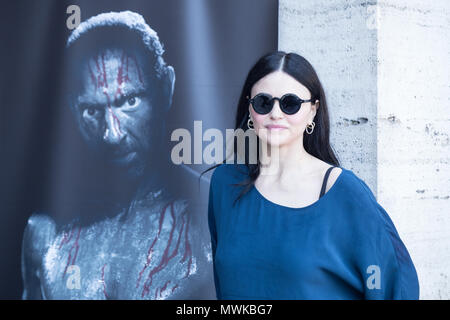 Rom, Italien. 01 Juni, 2018. Die italienische Schauspielerin Romina Mondello während der fotoauftrag der italienischen Film "Rabbia Furiosa - äh Canaro 'Credit: Matteo Nardone/Pacific Press/Alamy leben Nachrichten Stockfoto