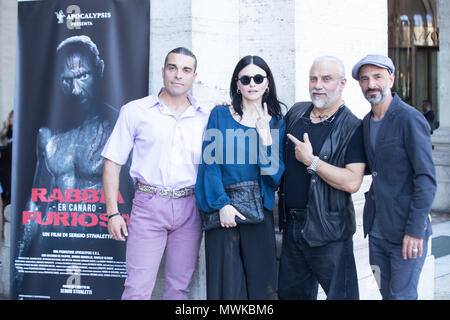 Rom, Italien. 01 Juni, 2018. Während fotoauftrag der italienischen Film "Rabbia Furiosa - äh Canaro 'Credit: Matteo Nardone/Pacific Press/Alamy Live News Cast Stockfoto