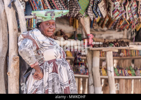 Herero, Brandberg, Namibia, Afrika Stockfoto