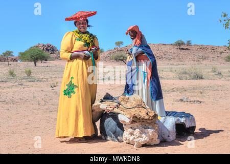 Herero, Brandberg, Namibia, Afrika Stockfoto