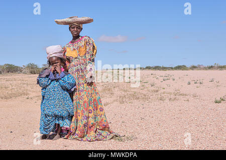 Herero, Brandberg, Namibia, Afrika Stockfoto