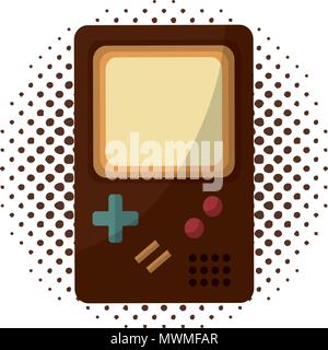 Game pad Retro Stil Vector Illustration Design Stock Vektor