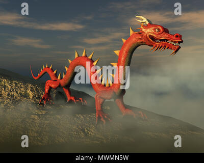 Asiatische Drachen Stockfoto