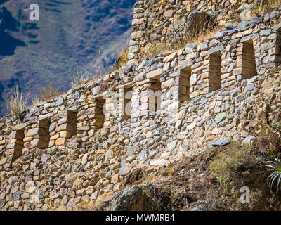 Tageslicht Szene der Inka-ruinen in Cusco Peru Stockfoto