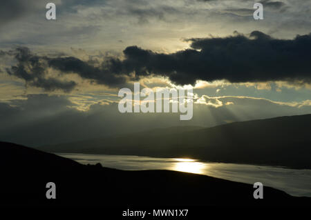 Loch Eil in der Nähe von Fort William Morgen Sonnenaufgang Stockfoto