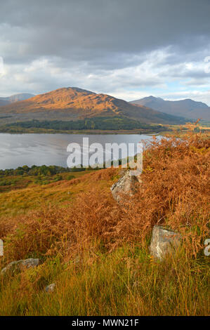 Loch Eil in der Nähe von Fort William Morgen Sonnenaufgang Stockfoto
