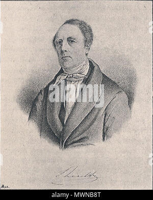 . Dansk: Kammerherre Holger Christian Reedtz. 1800-1857. 1888. Saddhiyama 283 Holger Christian Reedtz Stockfoto