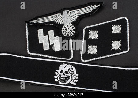 WW 2 Deutsche Waffen-SS militärische Abzeichen Stockfoto