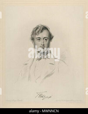 . Englisch: Sir Thomas Dyke Acland, 11 Baronet (1809-1898). 1845. Friedrich Christian Lewis Sr, nach George Richmond 562 Sir Thomas Dyke Acland 11 Baronet Stockfoto