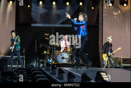 Die Rolling Stones bei St. Mary's Stadium in Southampton 2018 Stockfoto