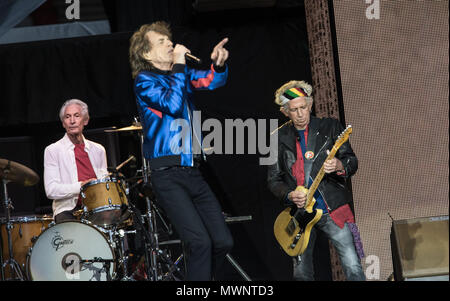 Die Rolling Stones bei St. Mary's Stadium in Southampton 2018 Stockfoto