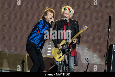 Die Rolling Stones bei St. Mary's Stadium in Southampton 2018 Stockfoto