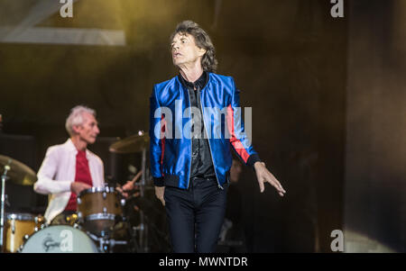 Die Rolling Stones bei St. Mary's Stadium in Southampton 2018 Stockfoto