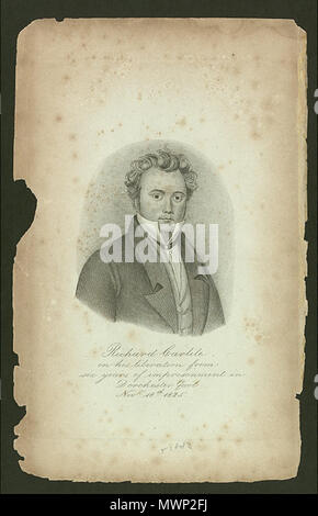 . Richard Carlile, Verlag. (9. Dezember 1790 - vom 10. Februar 1843) war ein wichtiger Agitator für die Einführung des allgemeinen Wahlrechts und die Freiheit der Presse im Vereinigten Königreich. Er 1843 starb. Unbekannt 513 Rcarlile Stockfoto