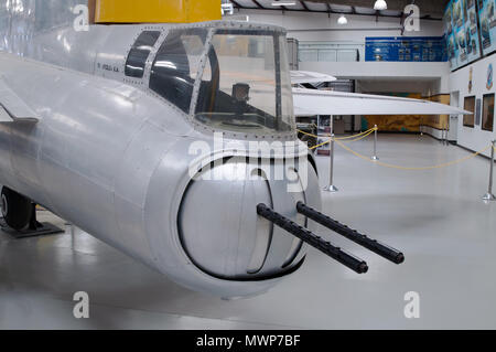 Der Schwanz Gewehr der B-17 Bomber' ich Um", die Teil der 390 Bomber Group auf der Pima Air und Space Museum in Arizona Stockfoto