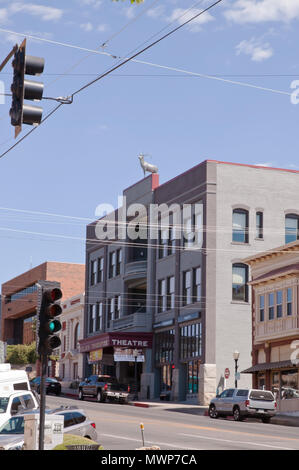 Die Elche Gebäude und Theater auf Osten Gurley Street in Prescott, Arizona, USA. Stockfoto