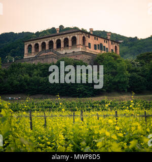 Torreglia, Italien, 26. Mai 2018: Villa dei Vescovi ist eine venezianische Villa im Stil der Renaissance. Derzeit ist es ein Museum für die Öffentlichkeit zugänglich. Stockfoto