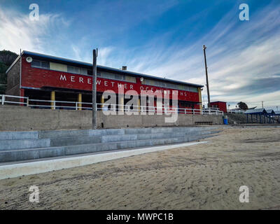 Merewether Ocean Baths Klubhaus Stockfoto