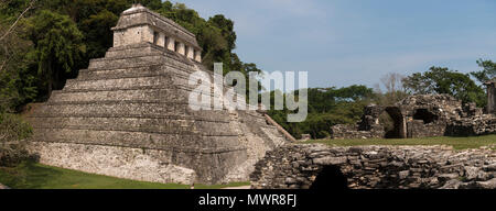 Tempel der Inschriften - Palenque Stockfoto