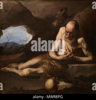 542 San Pablo Ermitaño, por José de Ribera Stockfoto