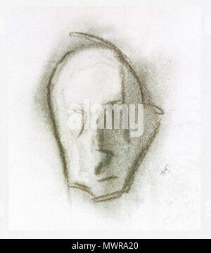 . Deutsch: Viimeinen omakuva Deutsch: Das letzte Selbstportrait. Deutsch: Schjerfbeckin viimeinen omakuva vuodelta 1945. Kuuluu Gyllenbergin kokoelmaan. . 1945 546 Schjerfbeck self portrait 1945 Stockfoto