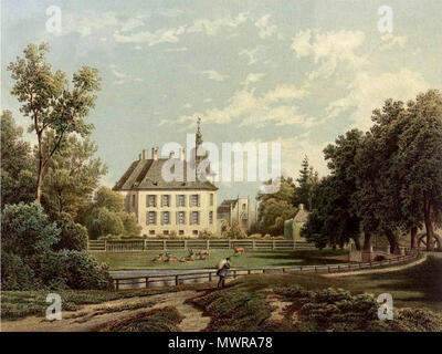 . English: Schloss Gartrop. zwischen 1857 und 1883. Th. Hartmann, nach einem Ursprünglichen Heinrich Deiters 547 Schloss Gartrop Sammlung Duncker Stockfoto