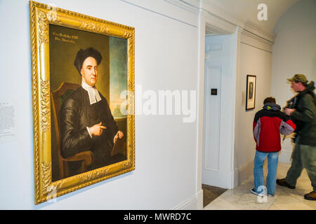Washington D.C., National Portrait Gallery, Donald W, Reynolds Center for American Art and Portraiture, George Berkeley, Philosoph, 18. Jh. Stockfoto