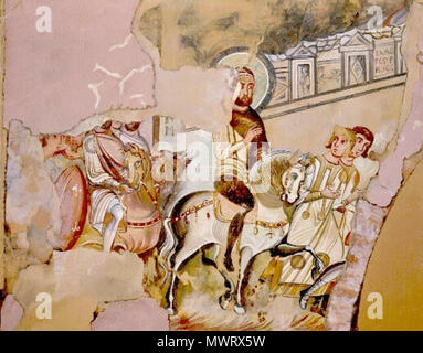 . Fresko in der Kirche des Hl. Demetrius (Thessaloniki). 8. anonimus 567 Soluny freska Stockfoto