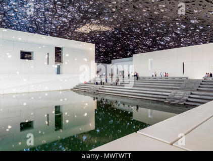 Louvre Museum, Interieur, Abu Dhabi, Vereinigte Arabische Emirate, Naher Osten Stockfoto