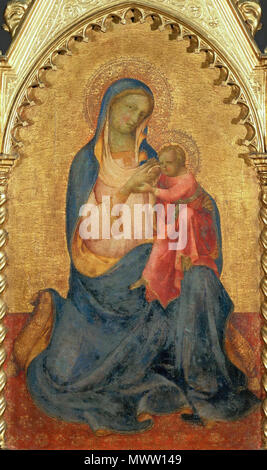 . Englisch: Lorenzo Monaco, die Madonna der Demut, 1415, Louvre. 7. April 2009, 01:00:00 17 5 Lorenzo Monaco, die Madonna der Demut, 1415, Louvre Stockfoto