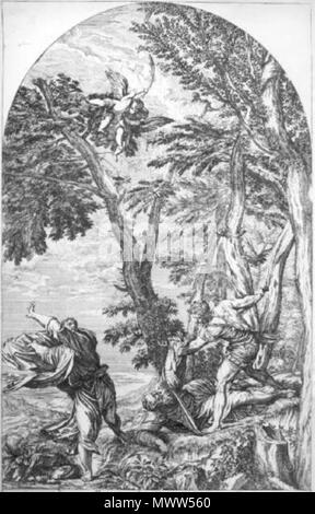 . Der Tod des hl. Petrus von Verona. Tiziano, martirio di San Pietro Martire. 1530 s. Siehe Dateiname oder Kategorie 609 Tiziano, martirio di San Pietro Martire Stockfoto