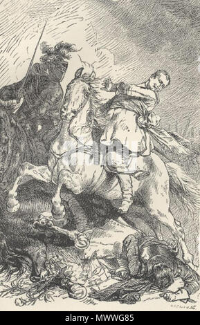 . Englisch: Illustration von Friedrich Schiller: Geschichte des Dreißigjährigen Krieges in Deutschland. 19. Unbekannt 604 30 Jahre Krieg 4 Stockfoto