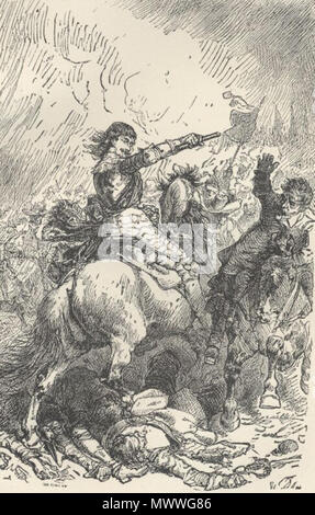 . Englisch: Illustration von Friedrich Schiller: Geschichte des Dreißigjährigen Krieges in Deutschland. 19. Unbekannt 604 Dreißigjährigen Krieg 5. Stockfoto