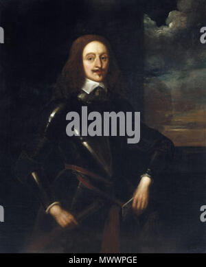 . Portrait von Edward Somerset, 2 Marquis von Worcester. 1640 und 1856. Öl Malerei von Alexander Craig, 1856, nach einem Gemälde von Sir Anthony Van Dyck, c 1640. 180 Edward Somerset, 2 Marquis von Worcester Stockfoto