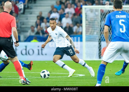 Nizza, Frankreich. 1. Juni 2018. Fußball-Fußball-International freundlich - Frankreich vs Italien - Allianz Riviera, Nizza, Frankreich - 1. Juni 2018 Frankreich Corentin Tolisso in Aktion Quelle: BTWImages Sport/Alamy leben Nachrichten Stockfoto