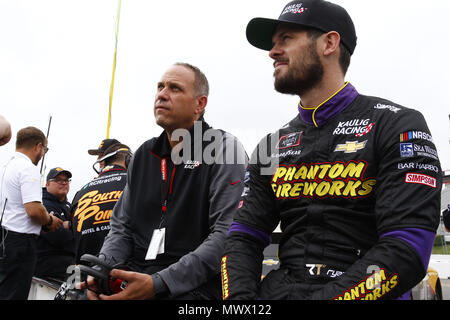 Pennsylvania, USA. 2. Juni 2018. Ryan Truex (11) bereitet sich auf die Pocono Grün 250 bei Pocono Raceway in langen Teich, Pennsylvania zu qualifizieren. Credit: Justin R. Noe Asp Inc/ASP/ZUMA Draht/Alamy leben Nachrichten Stockfoto