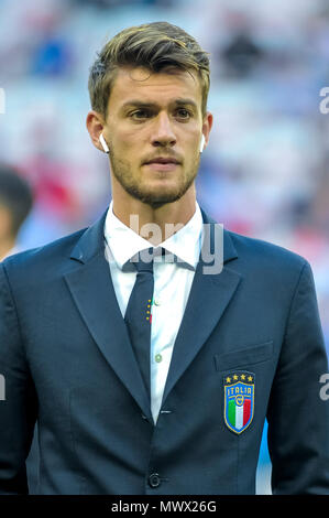 Nizza, Frankreich. 1. Juni 2018. Fußball-Fußball-International freundlich - Frankreich vs Italien - Allianz Riviera, Nizza, Frankreich - Juni 1, 2018 Der Italiener Daniele Rugani vor dem Spiel Quelle: BTWImages Sport/Alamy leben Nachrichten Stockfoto