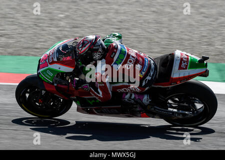 Mugello, Scarperia, Italien. 2. Juni 2018. Italienische Motorrad Grand Prix, Samstag Qualifikation; Aleix Espargaro (Aprilia) Credit: Aktion plus Sport/Alamy leben Nachrichten Stockfoto