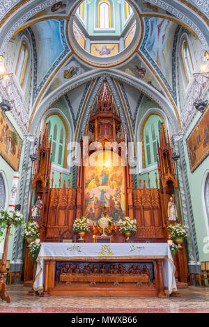 Innenraum der Kirche Maria Auxiliadora in Granada, Nicaragua, Mittelamerika Stockfoto